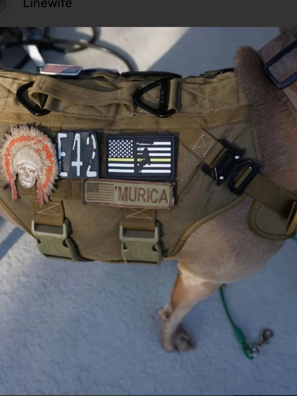 Icefang Dog Vest Tactical K9 Dog Harness Coyote Brown – MOLLE – Working Dog